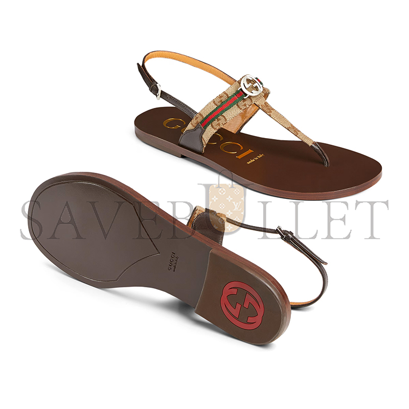 GUCCI WOMEN'S INTERLOCKING G WEB SANDAL 782421